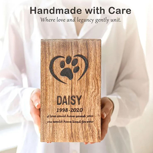Wooden Ashes Storage Box Memorial Urn Personalized Wooden Cremation Urn Wholesale by AYAANS - Product Image 2