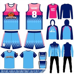 Comfortable 100% Polyester Basketball Uniform <b>Sets</b> Adults Custom Team Name Printed Anti-Bacterial Breathable Slim Fit Custom - Product Image 1