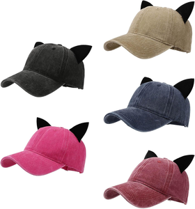 Casquettes de baseball vintage 6 panneaux en sergé de coton délavé et vieilli, logo brodé personnalisé, style sportif, conception d'image prise en charge - Product Image 5