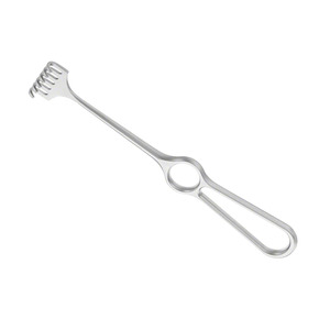 Écarteur de plaie VOLKMANN 220 mm (8,34 po) à 6 branches, pointe émoussée, profondeur 8 mm, largeur 29 mm, type Miller - Product Image 1