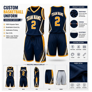 Uniformes de Baloncesto, Jersey con Bordado Tackle Twill de Última Moda, Diseño de Uniforme de Baloncesto Personalizado, Ropa Deportiva, Uniforme de Baloncesto para Equipos - Product Image 5