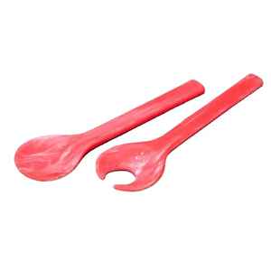 Ensemble de cuillères de service en résine de luxe, faites à la main, décoratives en époxy, pour la salle à manger, la cuisine et les fêtes, cuillères à salade en résine - Product Image 1