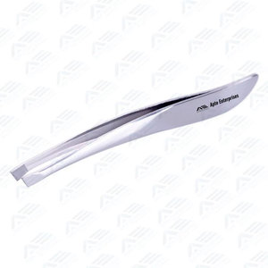 Comfortable Grip Precision Slanted Tip Eyebrow Tweezers for Easy Custom Stainless Steel Hair <b>Removal</b> Tweezers - Product Image 5