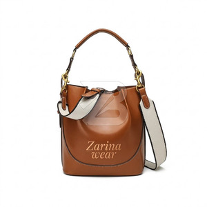 Elegant Women Genuine Leather Crossbody Bag Metal Lock Hanging Charm Water Resistant for Daily Use Special Events All Seasons - Product Image 4