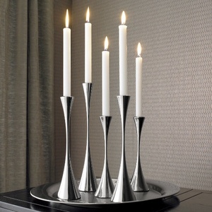 Golden Customized Aluminium <b>Candle</b> Holder Metal <b>Candle</b> Stand With Glass Chimney For Home & Event Decor <b>Wedding</b> Centerpiece - Product Image 3