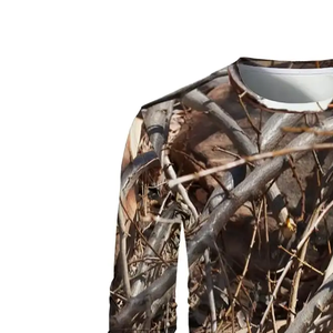 GRACE <b>SIGN</b> GS-HW Unisex Lightweight Waterproof Soft <b>Shell</b> 100% Polyester Heat-Transfer Printed Hunting Pants Camouflage Design - Product Image 4
