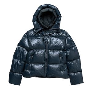 Chaqueta de plumón Unisex impermeable con cuello levantado doble, chaqueta acolchada de cintura ajustable de algodón 100% para hombres 2026 - Product Image 1