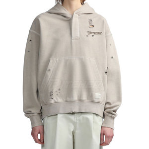 Stylish Everyday Distressed Hoodie For Men Casual Street Sweatshirt With Soft Cotton <b>Blend</b> - Product Image 3