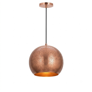 Luminaire suspendu en laiton, abat-jour en métal doré, LED, luminaire de plafond intérieur, grande taille, design mural, lampes suspendues faites à la main - Product Image 4