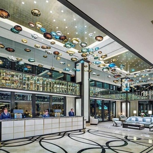 Lampadario Moderno a Goccia d'Acqua, Grande Lampada Decorativa a Sospensione, <span class=keywords><strong>Lampadari</strong></span> in Vetro Soffiato <span class=keywords><strong>per</strong></span> Progetti Alberghieri - Product Image 2