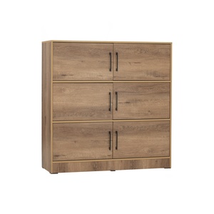 Mueble Organizador Contemporáneo de Madera con Múltiples Puertas para Dormitorio, Sala de Estar y Hogar - Product Image 1