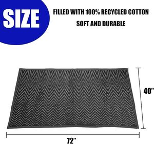 <b>Quilted</b> Knitted 100% Polyester Solid Moving <b>Blanket</b> Rectangular Folded Eco-Friendly Portable Ready to Ship - Product Image 2