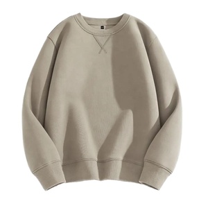 เสื้อสเวตเตอร์ PRO ENTERPRISES รุ่น Autumn Heavyweight 400gsm ผ้าฝ้ายฟลีซ 100% สีพื้น สไตล์ลำลองสำหรับผู้ชาย ทรงปกติ คอกลม ผ้าไม่ยับ พิมพ์ลายดิจิตอล ไม่มีซับใน - Product Image 1