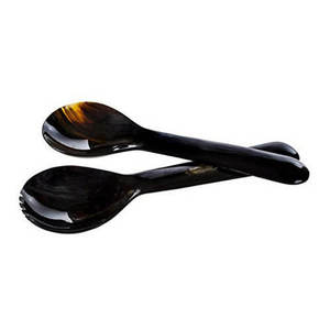 Ensemble de saladiers en corne de buffle faits à la main, écologiques, polis, ustensiles de cuisine et de salle à manger pour la maison, l'hôtel et le restaurant - Product Image 2