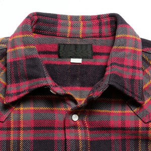 Men's Breathable Waterproof Windproof Cotton <b>Sherpa</b> Fleece <b>Lined</b> Winter Thermal Button <b>Hoodie</b> Plaid Flannel Shirt with Hood - Product Image 4