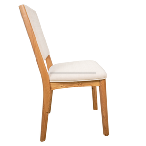 Chaise de salle à manger moderne en bois ALMA, choix de qualité supérieure, pour hôtel, restaurant, usage commercial, structure en bois massif, garantie 10 ans - Product Image 2