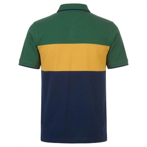 Polo de Algodón con Bloques de Color para Hombre, Manga Corta, Logotipo Personalizado Bordado, Ropa Casual - Product Image 2