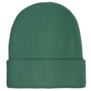 Bonnet tricoté croisé personnalisé en acrylique doux de qualité supérieure, bonnet d'hiver pliable, marque privée, OEM, ODM, vente en gros, mode - Product Image 1