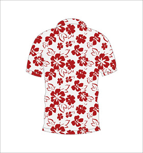 เสื้อโปโลพิมพ์ลายดอกไม้แบบกำหนดเอง แขนสั้น สวมใส่สบาย เหมาะสำหรับกอล์ฟ เทนนิส ชุดทีมฤดูร้อน - Product Image 6