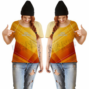 T-shirts pour femmes sur mesure, vente chaude, matériau durable, t-shirts pour femmes de qualité supérieure - Product Image 3