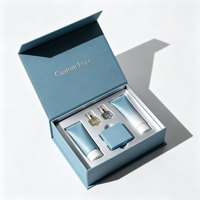Custom Magnetic Box Flip <strong>Top</strong> Gift Box Hot Stamping EVA Insert Cosmetic Packaging Box for Beauty Skincare Set Packing Paper Box