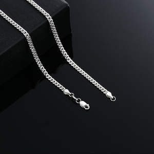 Cadena de Plata de Alta Calidad para Hombre, Estilo Hip Hop, Collar de Eslabones Cubanos - Product Image 3