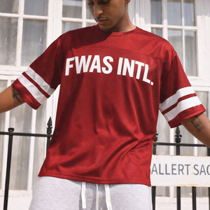 Maillot de football américain personnalisé à col rond pour hommes – Commande en gros, manches courtes, conception en maille OEM, tenue d'entraînement - Product Image 1