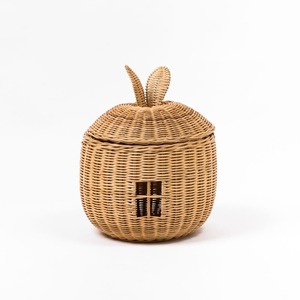 บ้านเด็กเล่นไม้คุณภาพเยี่ยม บ้านของเล่นหวายธรรมชาติ ของตกแต่งบ้านเด็ก - Product Image 1