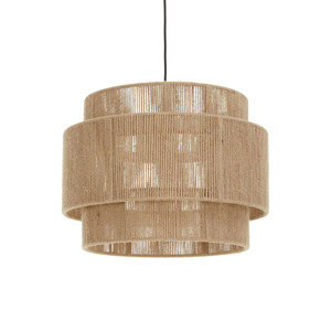 3-Tier Jute Pendant Lamp Eco-Friendly Natural Fiber <b>Rope</b> Wall Lamp for Bedside Living Room And Hotel Project <b>Lighting</b> Wholesale - Product Image 3