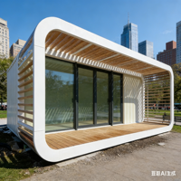 Maisons modulaires préfabriquées de 20 et 40 pieds, bureaux portables, pods et cabines mobiles, ateliers
