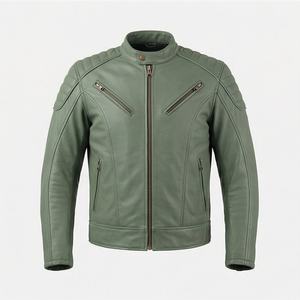 Veste de moto en cuir véritable pour homme de qualité supérieure, nouvelle arrivée, vestes de moto d'hiver, protections amovibles, personnalisables - Product Image 1