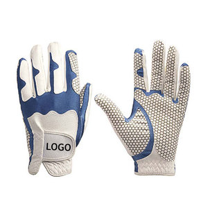 Gants de golf unisexes pour hommes, en cuir véritable, antidérapants, imperméables, protection UV, prix bas, vente chaude, haute qualité, logo personnalisé - Product Image 1