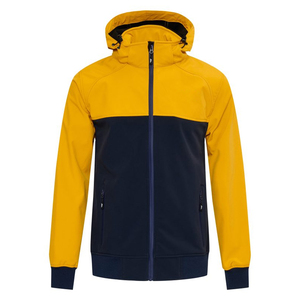 Veste softshell imperméable respirante pour homme, col montant, fermeture éclair avant, chaude, coupe-vent, pour sports de plein air - Product Image 1