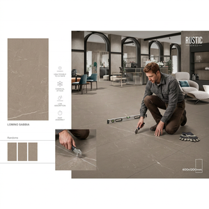 Robot de pose automatique de carreaux de sol en céramique, résistant à l'usure, poli, pour carreaux de porcelaine 60x120cm et carreaux de céramique 600x1200mm, finition mate, couleur Coton Rouille. - Product Image 6