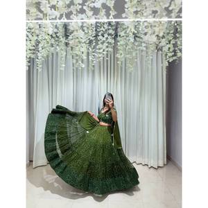 Magnifique Lehenga Choli en polyester pour les occasions festives, rehaussez votre look élégant - Product Image 6