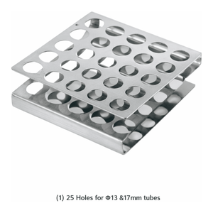 Support de tubes à essai en acier inoxydable Z-Rack pour tubes de 13 mm et 17 mm, 25 ou 50 trous - Product Image 3