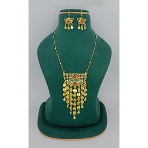 Collar chapado en oro de diseñador especial de Omán para mujer, diseños exclusivos indios, collar de cuentas Vintage omaní, joyería étnica de Dubái - Product Image 4