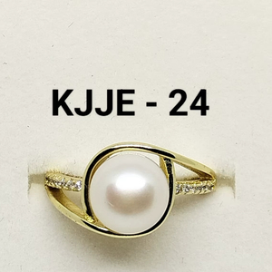 Freshwater Pearl Floral American Diamond <b>Adjustable</b> <b>Ring</b> Free <b>Size</b> Open Band Pearl Jewelry <b>Ring</b> Resizable Supplier - Product Image 2