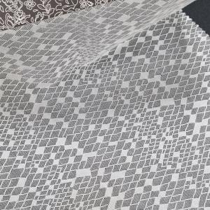 Tela de Encaje Elástica Geométrica de Nailon y Spandex de 147 cm, Tela de Encaje Ligera de Punto por Urdimbre para Lencería, Vestidos y Prendas de Vestir - Product Image 4