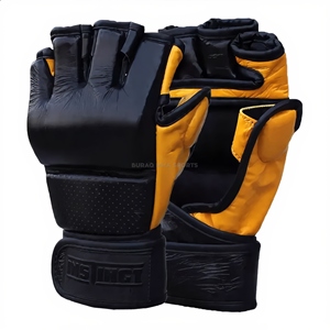 Guantes de Boxeo MMA Profesionales con Forma Especial, Forro Interior de Cuero Engrosado para Cierre, Ligeros, Transpirables, de Secado Rápido, Unisex - Product Image 1