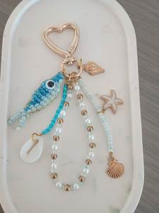 Artisan Handmade Embroidery Beaded <b>Keychain</b> Elegant Beadwork Key Ring Accessory Decorative Embroidery Beaded <b>Keychain</b> Handmade F - Product Image 2