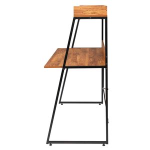 Scrivania a Scala a 2 Livelli Stile Moderno Vintage con Libreria Integrata e Spazio Contenitore, Ideale per Ufficio, Casa e Sala da Pranzo - Product Image 2