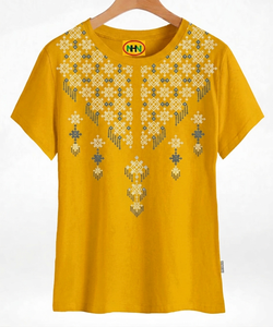 Robe T-shirt décontractée en coton à manches courtes pour femme, taille XXL, style western long, en tissu tricoté respirant, écologique et personnalisable - Product Image 1