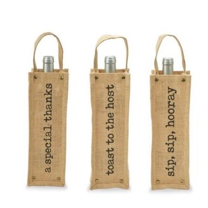 Sacs de couverture de bouteille de vin en jute élégants et écologiques au meilleur prix produits promotionnels de cadeaux élégants - Product Image 3
