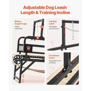 Tapis roulant d'intérieur pour chiens de taille moyenne jusqu'à 220 lb Équipement d'exercice pour chiens de qualité supérieure - Product Image 4