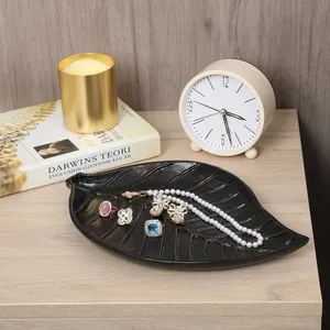 Luxury Decorative Metal Display <b>Tray</b> with Antique <b>Gold</b> Designer Texture Style American Style Decorative Plated safe - Product Image 4