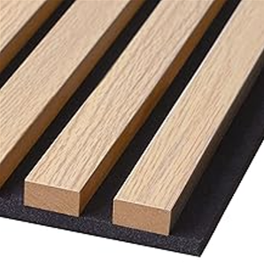 Paneles de Pared de Madera de Caucho a Precios Competitivos, Paneles Acústicos Insonorizantes con Listones de Madera, Panel de Pared Decorativo - Product Image 3