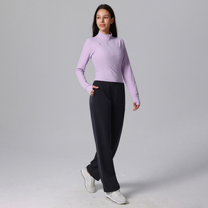 Nuevas y Elegantes Camisetas Deportivas de Manga Larga 2025 para Mujer, de Tela Modal, Transpirables, de Compresión, de Secado Rápido, Ajuste Ceñido, Protección UV - Product Image 2