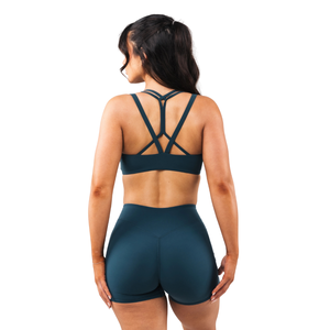 เสื้อชั้นในกีฬาผู้หญิงแบบตาข่าย ดีไซน์สายรัด สำหรับโยคะ ออกกำลังกาย ระบายอากาศได้ดี ยืดหยุ่น กระชับ รองรับน้ำหนักเบา ชุดออกกำลังกาย - Product Image 2