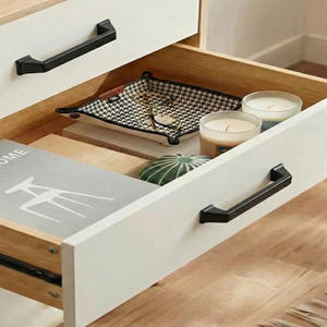 Poignée de meuble minimaliste moderne en alliage de zinc noir mat pour armoire de cuisine commode salle de bain - Product Image 6